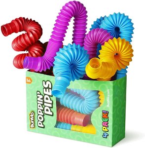 Colorful bendable Poppin' Pipes sensory tubes in their package