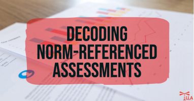 Graphic reading Decoding Norm-Referenced Assessments over printed score charts