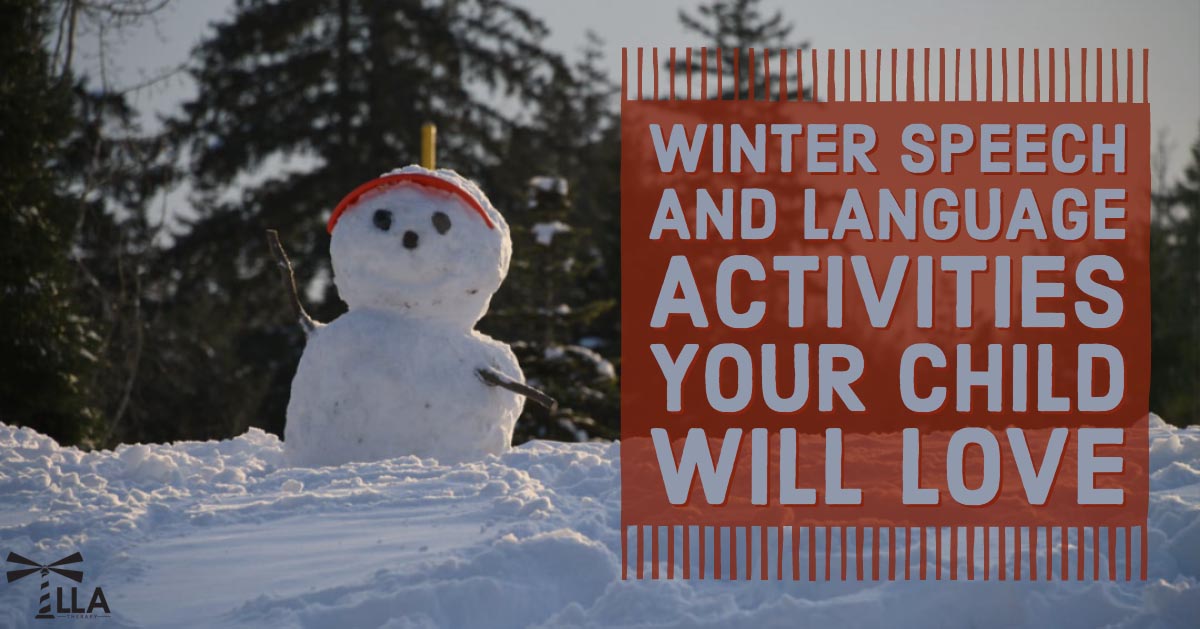 Winter Speech and Language Activities Your Child Will Love