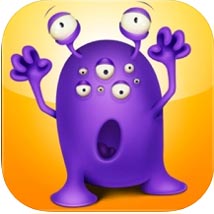 Monster Hunt app icon showing a purple monster with many eyes