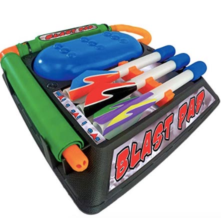 Marky Sparky Blast Pad rocket launcher toy with foam rockets